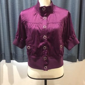 Violet Satin Jacket🌹